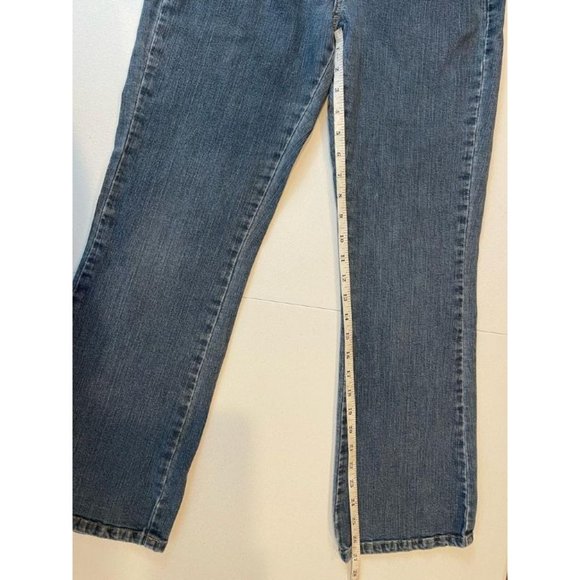 Lee Women Jeans Straight Leg Slender Secret Lower On The Waist Mid Rise Blue W28 - Picture 3 of 8